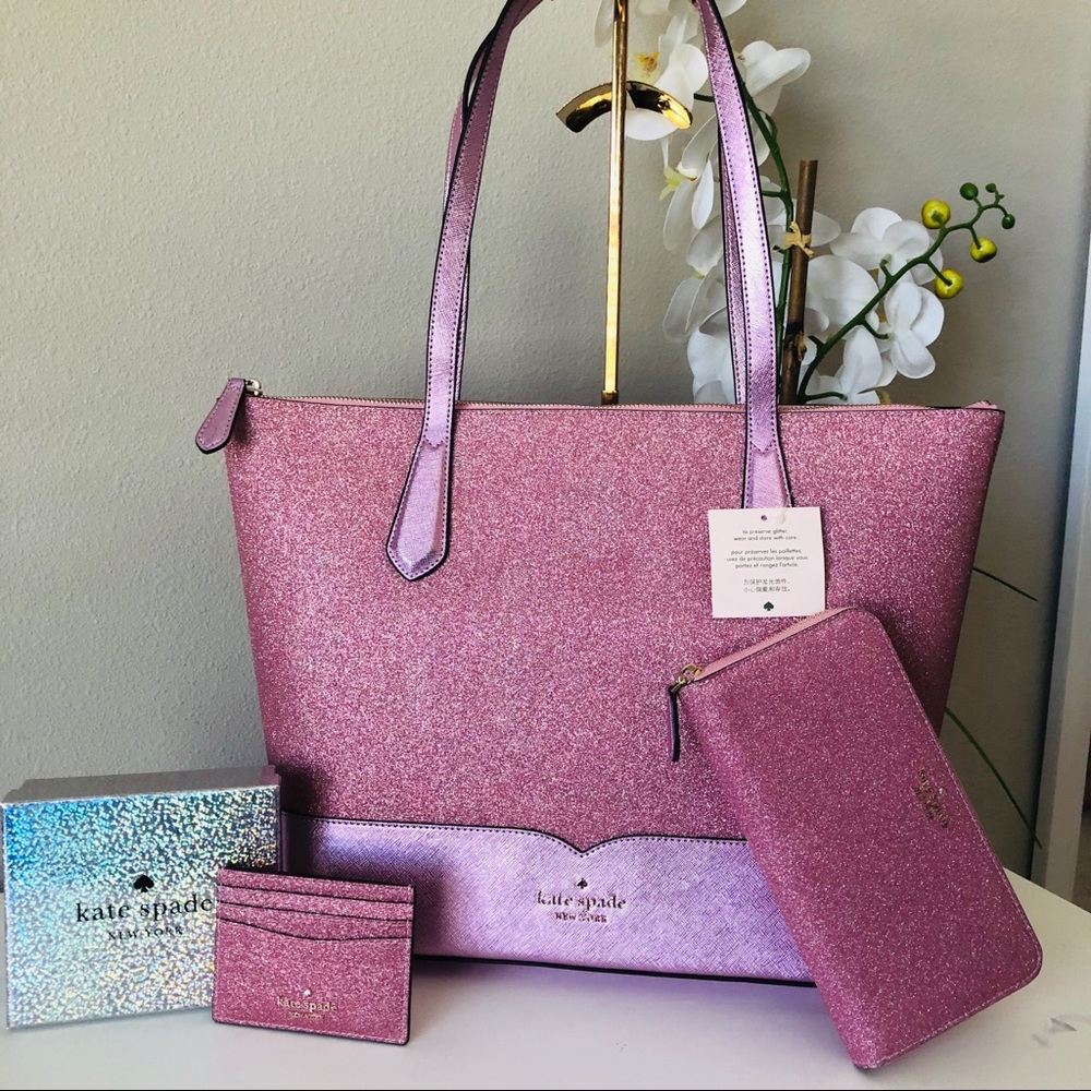KATE SPADE LOLA LARGE TOTE, WALLET & CARDHOLDER - Picture 1 of 16